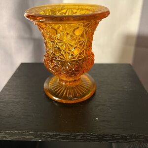 Vintage Ambertina toothpick holder